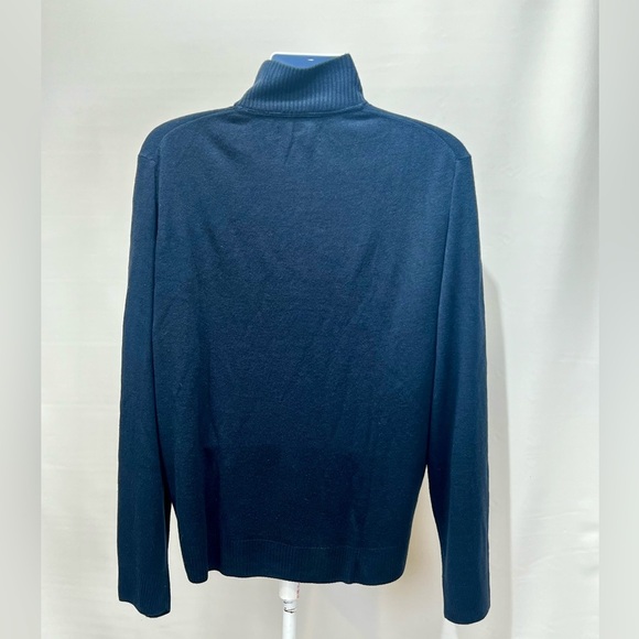 TRICOTS ST. RAPHAEL Men’s navy 1/4 zip pullover sweater size XL - Picture 5 of 13